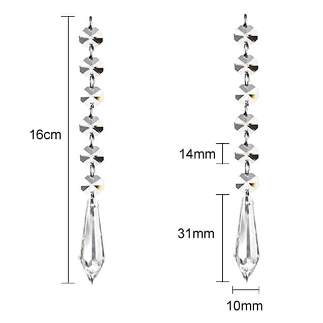 Hanging Crystal Decorations Garland