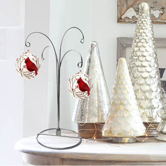 2 Pcs 12 Inch Ornament Display Stand Holder Hanger for Christmas Free Shipping